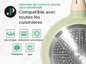 51qxfvevpcL._AC_.jpg Batterie de cuisine induction JUST PERFECTO avec couvercles
