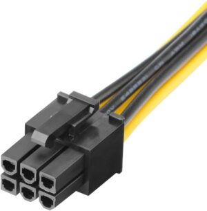 51rt20xQTwL._AC_SL1001_.jpg JD 2 Packs 6 Pin Female to 2X 6 Pin Male PCI Express (PCIe) Graphics Video Power Card Cable, 20cm