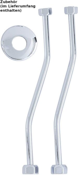 Thermoflow QMIX10 Robinet melangeur a Deux poignees pour Le Rangement sur la Table, Chromee, (H x B x T): 240 x 100 x 40 mm