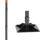 Garden tamper 45-inch steel handle durable soil compactor