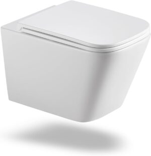 Suspended toilet, complete wall element with flush cistern, flush cistern, release plate, wall toilet with soft-close soft-close mec