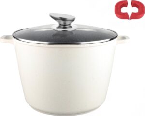 51uY2-Sj0kL._AC_SL1200_.jpg Royal Swiss Marmite induction - Poele induction avec Poignees amovibles - Ø 28 cm 10,5 litres - Casseroles a soupe avec couvercle