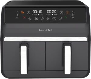 51v6WqKGL7L._AC_SL1148_.jpg Instant Pot - Vortex Dual Truffle Air Fryer - Large 8L Capacity, Family Size, 4L Double Basket, 8-in-1 - Dehydrates, Grill, Cook, Ro