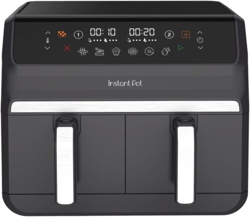 Instant Pot - Vortex Dual Truffle Air Fryer - Large 8L Capacity, Family Size, 4L Double Basket, 8-in-1 - Dehydrates, Grill, Cook, Ro
