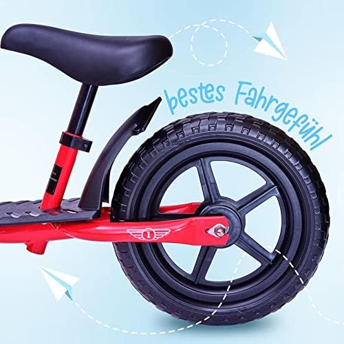 Apollo Aviator Children's Evolutive Bike Bike 30 cm, Aviator, Solid Comfortable and Lightweight Balance Bike for Girls and Boys, Red