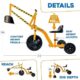 Tricycle excavatrice Stargo – pelle, pédales, roue rotative