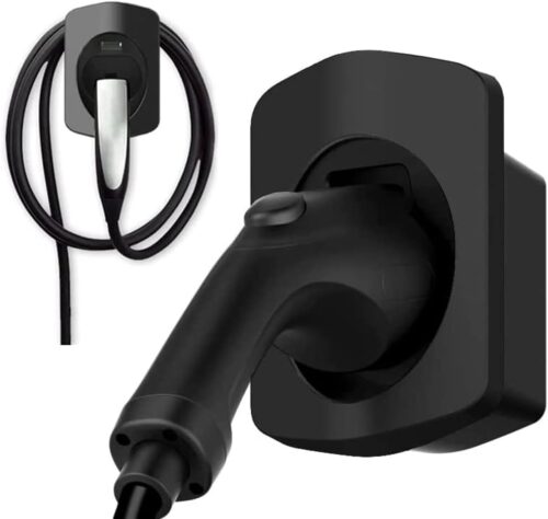 Support mural Type 2 LOTHID pour câble de recharge (Noir)