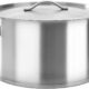 Marmite Traiteur avec Couvercle, Faitout a Induction Inox Marmite a Soupe Marmite 44 L 45x28 cm Acier inoxydable