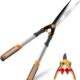 AIRAJ Hedge Shears (60 cm), with serrated blade in three sections and non-stick coating, manual hedge shears for trimming, ideal for
