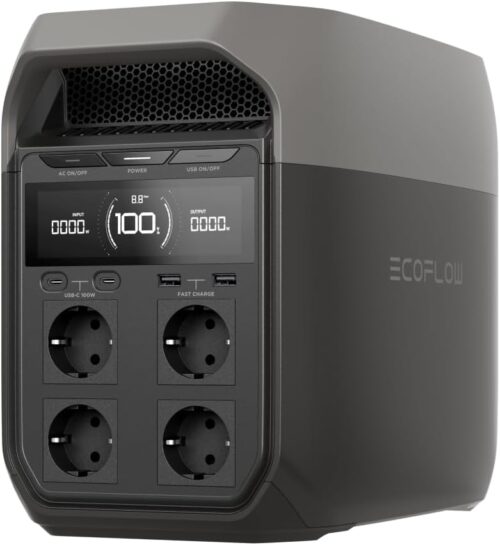 Station electrique portable EF EcoFlow DELTA 3, 1024Wh de capacite, cellules LFP, 70 de charge en 30 min, seuls quelques petits def