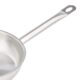 Amazon Basics Lot de 3 poeles a frire en acier inoxydable revetues d'aluminium, passe au four et au lave-vaisselle, poeles de 20 cm,