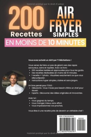 Recettes AirFryer 200 simples saines en moins de 10 min