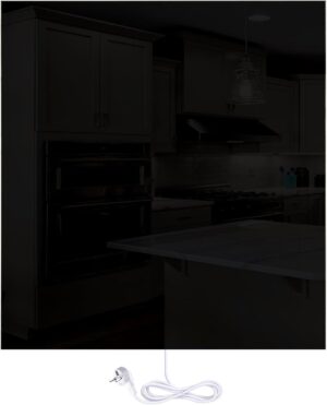 Panneau rayonnant électrique WarmlyYours 400W 60×60 cm noir
