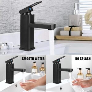 Mitigeur lavabo noir en alliage 2 tuyaux eau chaude/froide