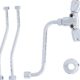 Thermoflow QMIX10 Robinet melangeur a Deux poignees pour Le Rangement sur la Table, Chromee, (H x B x T): 240 x 100 x 40 mm