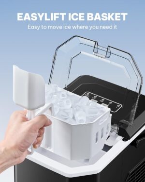 Machine à glaçons Silonn portable 9 glaçons/6 min 12 kg/j