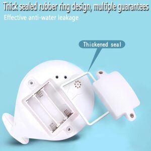 VI AI Jouet de bain pour bebe, baleine a jet avec LED - pour enfants et tout-petits (blanc)