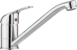 Jass Ferry Robinet de cuisine traditionnel monobloc avec bec pivotant Chrome