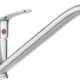 Jass Ferry Robinet de cuisine traditionnel monobloc avec bec pivotant Chrome