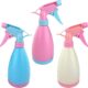 Gentpovth 3 Pieces 500ML Flacon Spray Bouteilles Vide Rechargeable (Riz-rose-bleu)