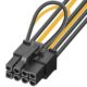 611FZ01NvgL._SL1500_.jpg JD 2 Packs 2X SATA Power 15 Pin to 8 Pin PCI Express (PCIe) Graphics Video Power Card Adapter Cable, 20cm