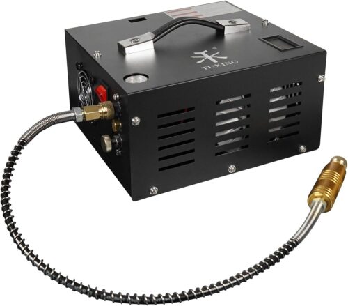 TUXING PCP 4500Psi Air Compressor, High Pressure Adjustable Air Compressor Powered by 12V DC Car or Home 220V AC with Adapter (Inclu