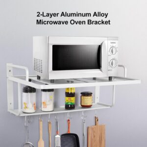 Etageres Micro Ondes Four,Support Mural de Rangement Cuisine