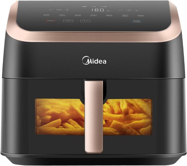 Midea 8L Multifunction 8-in-1 Air Fryer, Frying, Roasting, Baking, Reheating and Dehydration