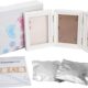 Cadre empreinte main bébé Newlemo - kit 3 parties blanc