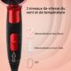 Aigostar Linda 32GQT - 1500W double voltage seche-cheveux compact de voyage avec manche pliable, 2 vitesses, protection contre la su