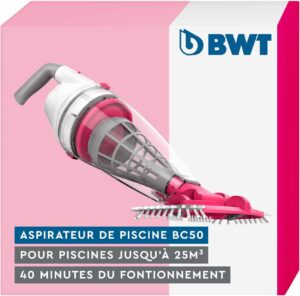 BWT Pool vacuum BC50 Effective cleaning of above-ground pools and pools up to 25 m3 Cordless operation with maximum freedom of m