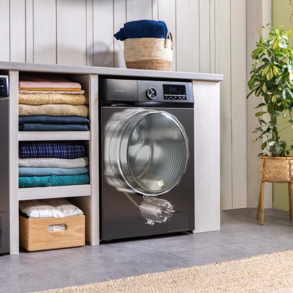 613FmymLQ5L._AC_SL1000_.jpg Cecotec Lavadora 9 Kg Carga Frontal Bolero Dresscode 9500 Inverter Steel A. 1900 W, 1400 rpm, Motor Inverter Plus, Bajo Consumo, 16