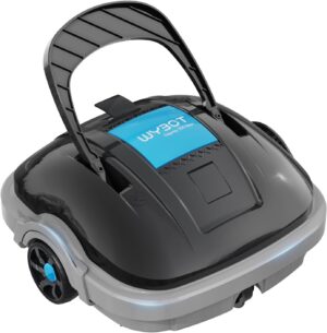 613KSFwyJHL._AC_SL1500_.jpg WYBOT Wireless Pool Robot for Above Ground Pools up to 80 m2, Double Motorised Vacuum Cleaner Robot Swimming Pool 100 Minutes Powerf