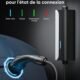Chargeur voiture électrique Type 2 8 m 3,68 kW 16A LED