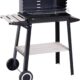 Barbecue au charbon Outsunny réglable étagères & roulettes