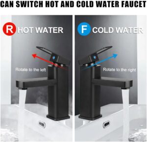 Mitigeur lavabo noir en alliage 2 tuyaux eau chaude/froide