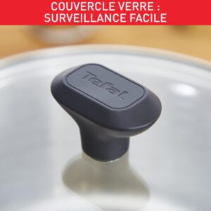 Tefal Comfort Max Poele 30 cm, Induction, Revetement antiadhesif, Acier inoxydable haute qualite, Indicateur de temperature Thermo-S
