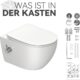 Shower toilet with built-in nozzle, suspended toilet with bidet function, Taharet toilet with nano-coating, toilet shower with tap,