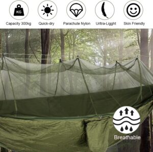 Hamac Udbrud camping moustiquaire 300 kg 260 x 140 cm nylon