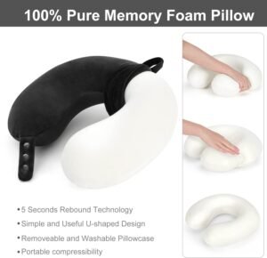 Oreiller de voyage TALLGO mousse mémoire, soutien tête