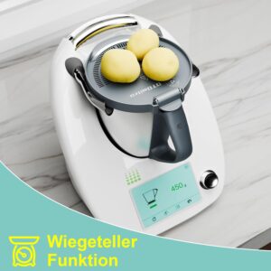 OTOmitra Passoire a pates pour Thermomix TM6 TM5, aide a egoutter et protection anti-eclaboussures, passoire a pates sans BPA, passo