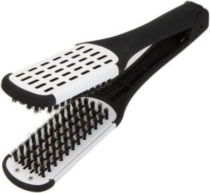 Anself Brosse a Lisser Brosse a Defriser Professionnelle Brosse Recto Verso Lissage de Cheveux, Outils de Coiffure,Pince de Peigne d