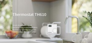 Matosio TH610 Wireless Thermostat with Receiver, Boiler Thermostat, Battery Operated Room Thermostat, Temperature Adjustment with Wh