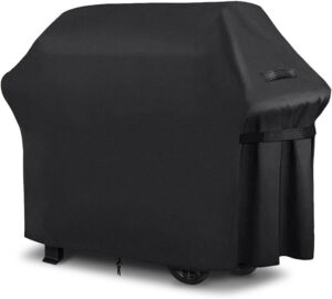 DOBIGER Housse Barbecue Exterieur, Barbecue Gaz, Oxford, Bache de Protection BBQ avec Cordon Ajustable, Anti-Vent, Anti-UV, Impermea