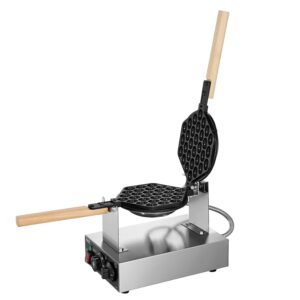Gaufrier à bulles VEVOR 1400W inox rotatif 180° antiadhésif