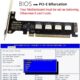 Adaptateur PCIe 4.0 x16 vers 4x Oculink SFF-8612 U.2 - CY