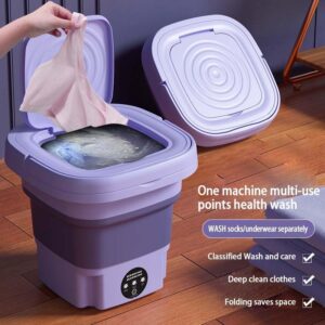 Mini machine à laver portable 8L pliable avec essorage