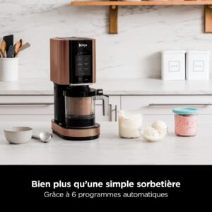 Machine à glace Ninja Creami, 7 programmes, 3 pots