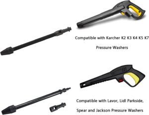Monave Rotabuse Compatible avec Karcher, Buse Rotative Compatible avec ParksideLavor, Rotabuse K2 K3 K4 K5 K7 Accessoire pour Netto