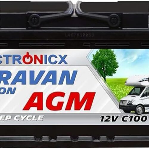 617TubqE9L._AC_SL1500_.jpg Batterie AGM 120Ah Caravan Edition Batterie Voiture 12v Solution Energetique Solaire Batterie Decharge Lente pour Camping-Car Enfant